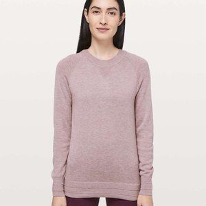 LULULEMON Apres your way sweater blush pink